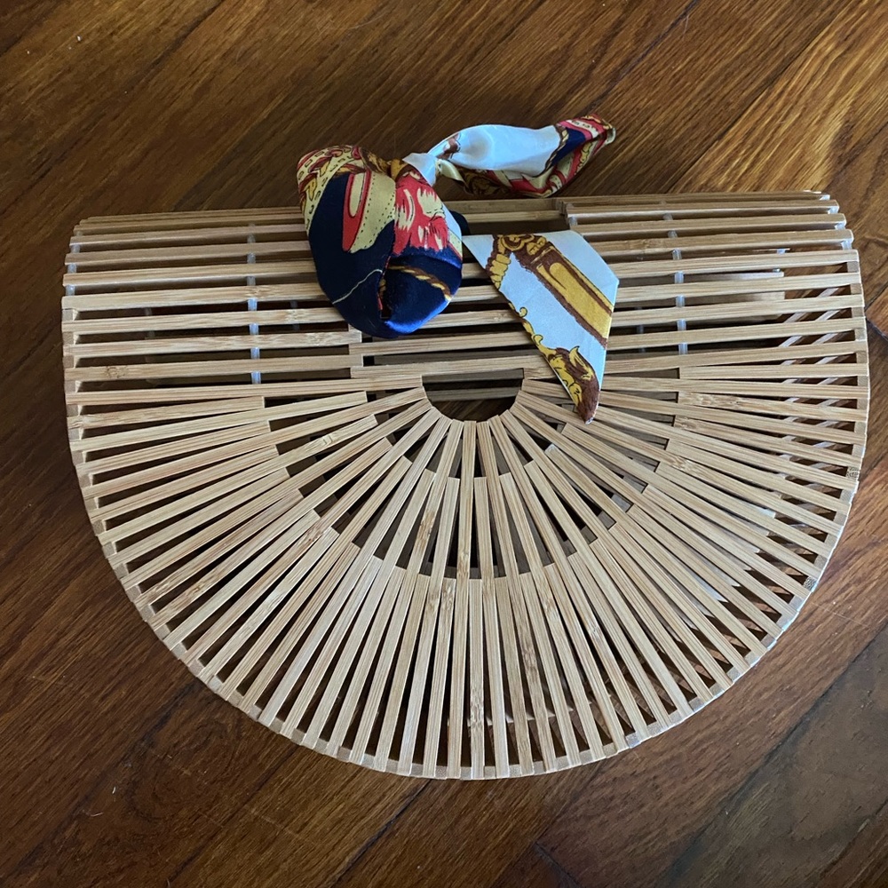 Beach Bag with Scarf Tie